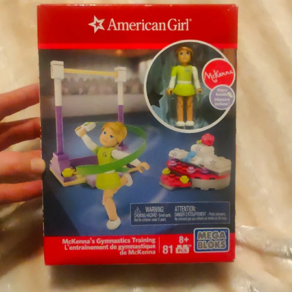 New!American girl McKenna's gymnastic training 81 pieces mega blocks Y2K Cottage